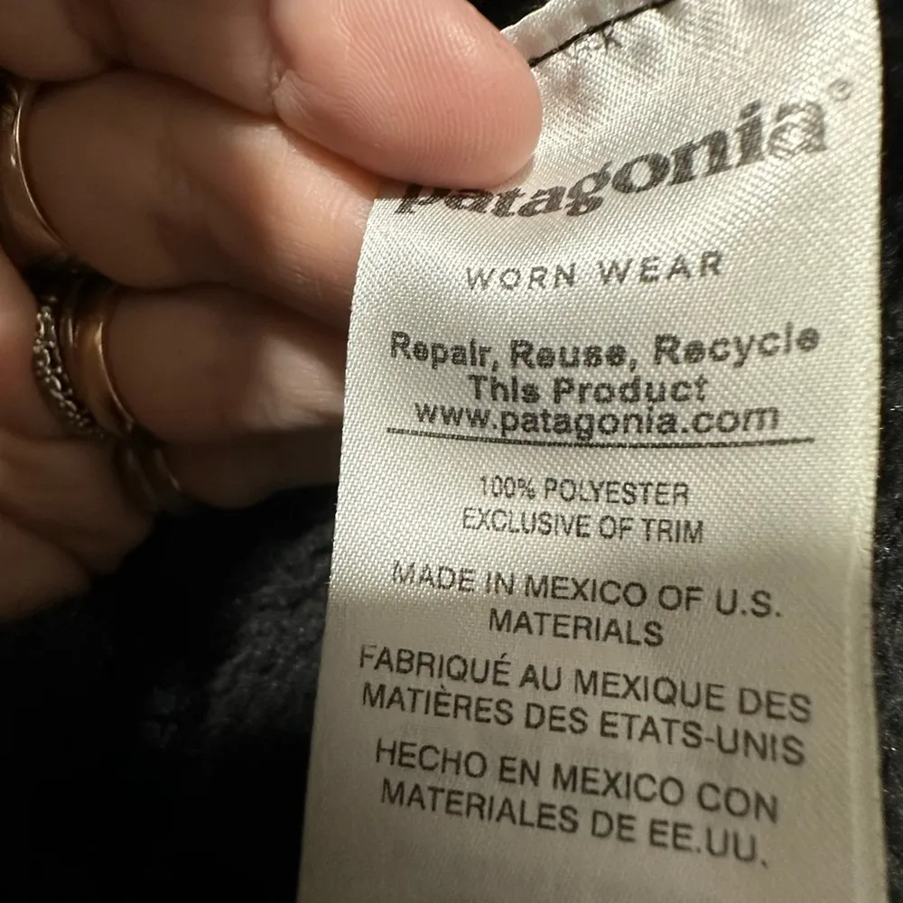 Patagonia Worn Wear Re-Tool Jacket Black Size M EUC - Image 8