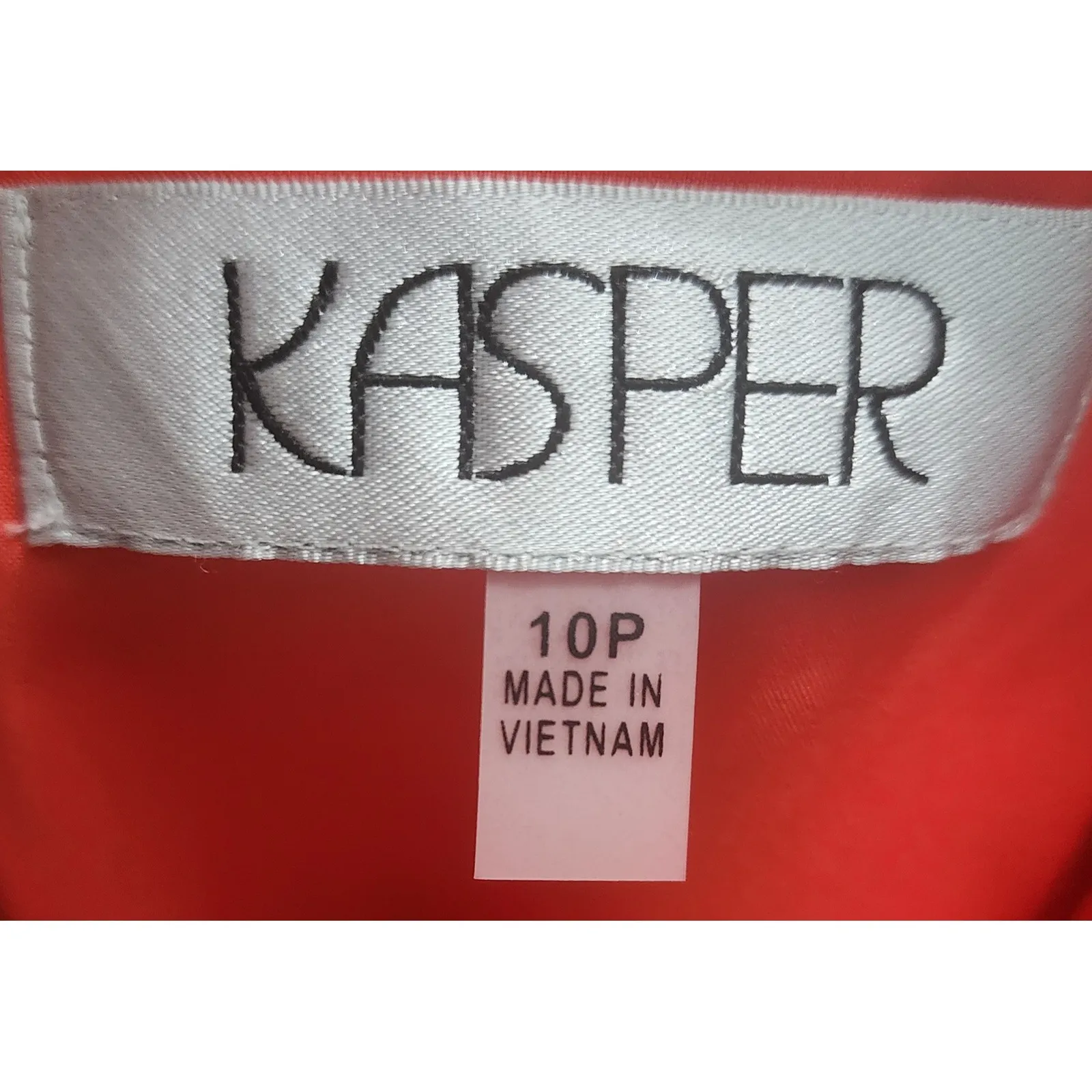 Kasper Women's Orange Blazer Jacket Size 10P Two Button Tailored Fit - Image 10