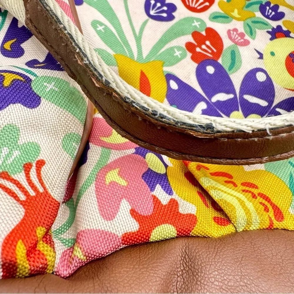 Lily Bloom Colorful Floral Boho Satchel Bag Eco Friendly Lots of Pockets - Image 9