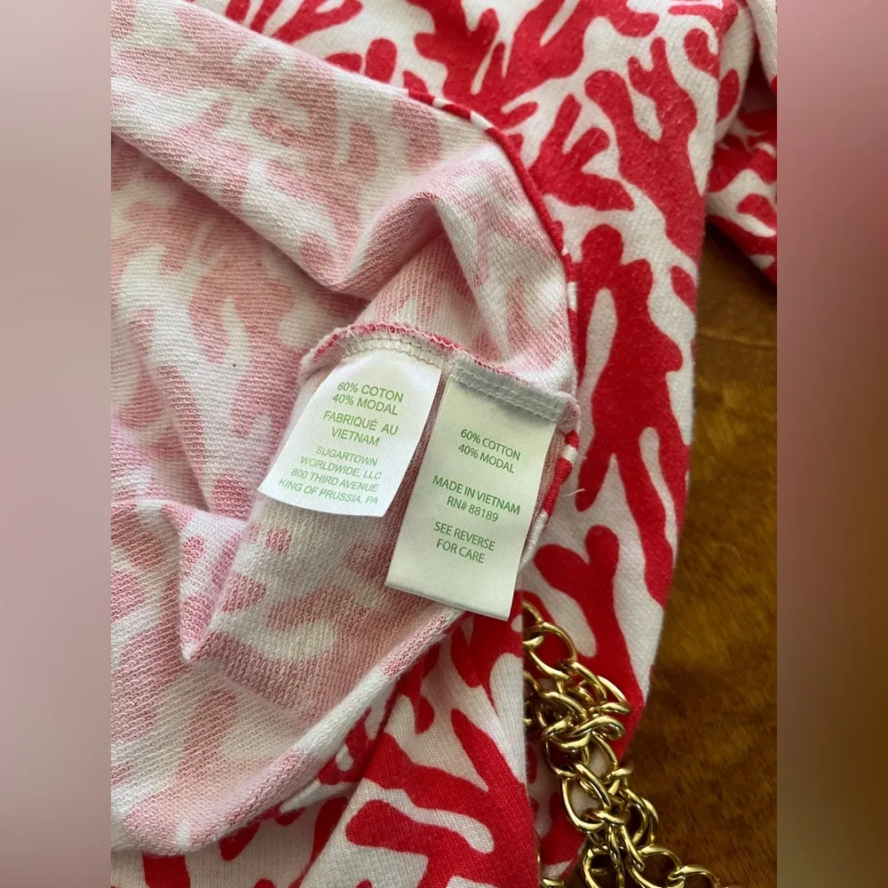 SET Odette Tunic Top Island Coral Treasure &Necklace Island Coral - Image 7