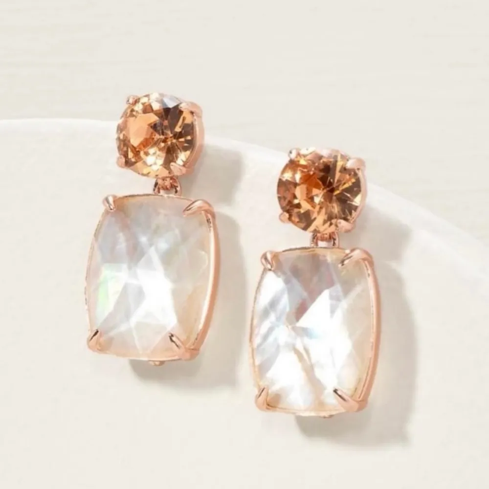 Leona Convertible Pearl Glam Earrings Stella & Dot Wear 3 Ways - 3 in 1! NIB - Image 3