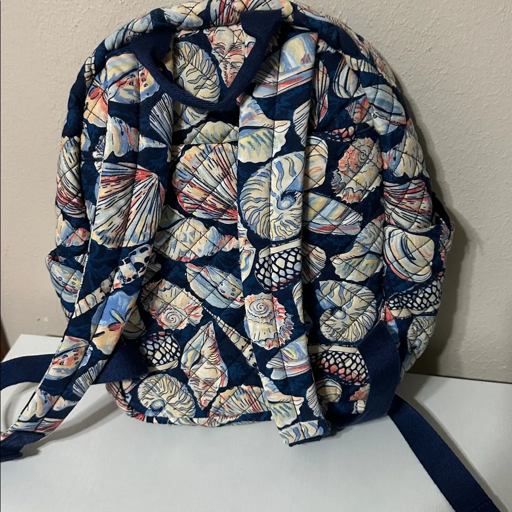 Vera Bradley Campus Backpack Morning Shells collection Small - Image 3