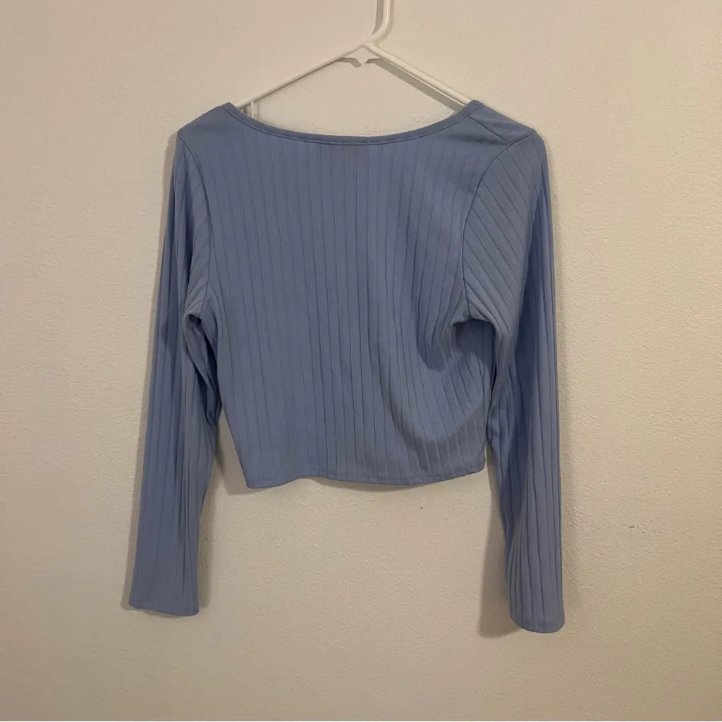 Lisa Says Gah Blue Long Sleeve Top - Image 6