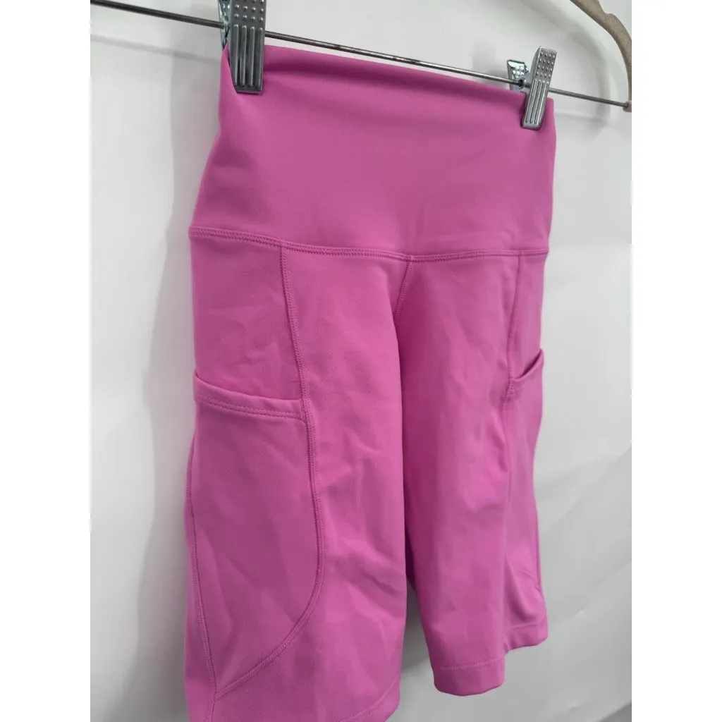 Nike Pro Athletic Biker Shorts Women XS Hot Pink ‎ NEW Yoga Workout Gym Preppy - Image 10