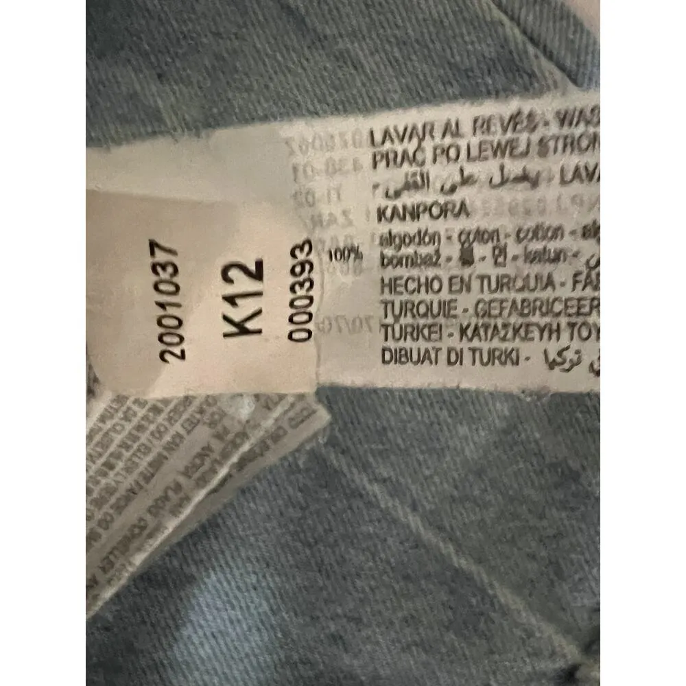 Zara womens size 6 jeans paper bag barrel leg cropped high-waist - Image 8