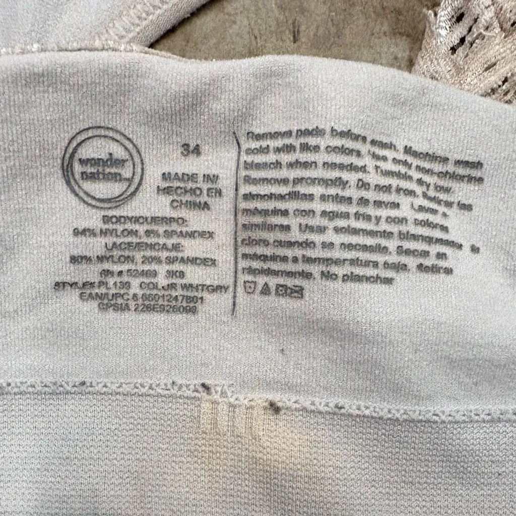 Wonder Nation Lace Back Bralette with straps -34 - Image 6