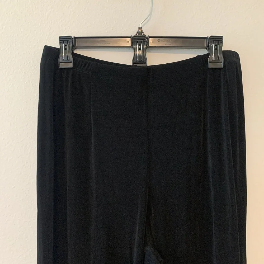 Chico's Travelers Womens Size XL Black Stretch Slinky Pants - Image 2