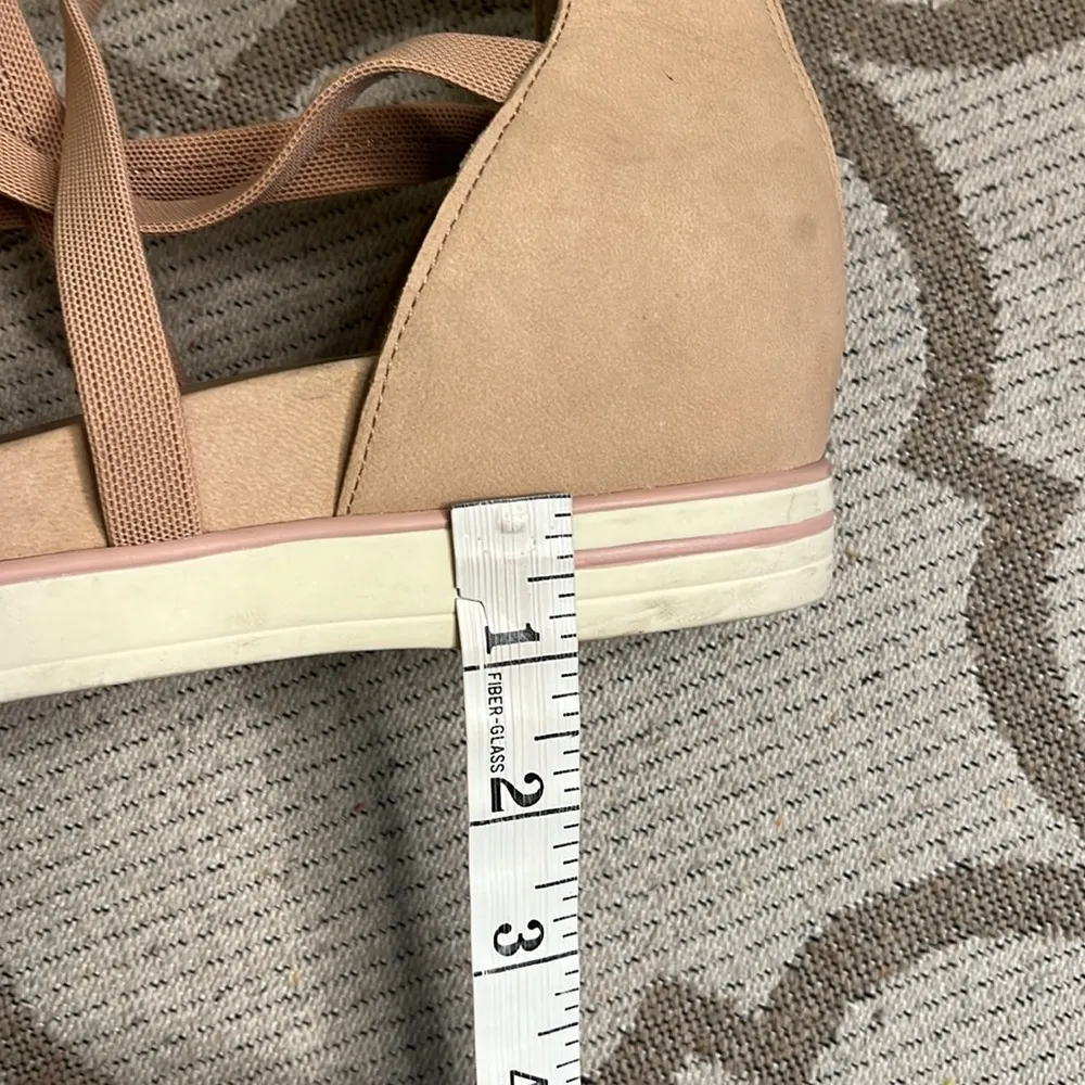 Eileen Fisher Sola Tumbled Nubuck leather Sneaker Sandals Beige Strappy - Image 12