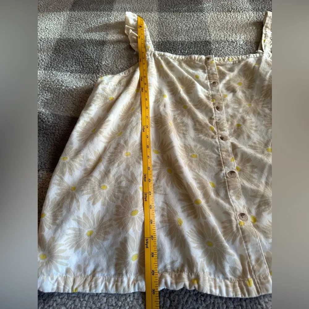 Torrid - Double Gauze Ruffle Button Front Tank Top in Daisy Daydream Size 5 - Image 8