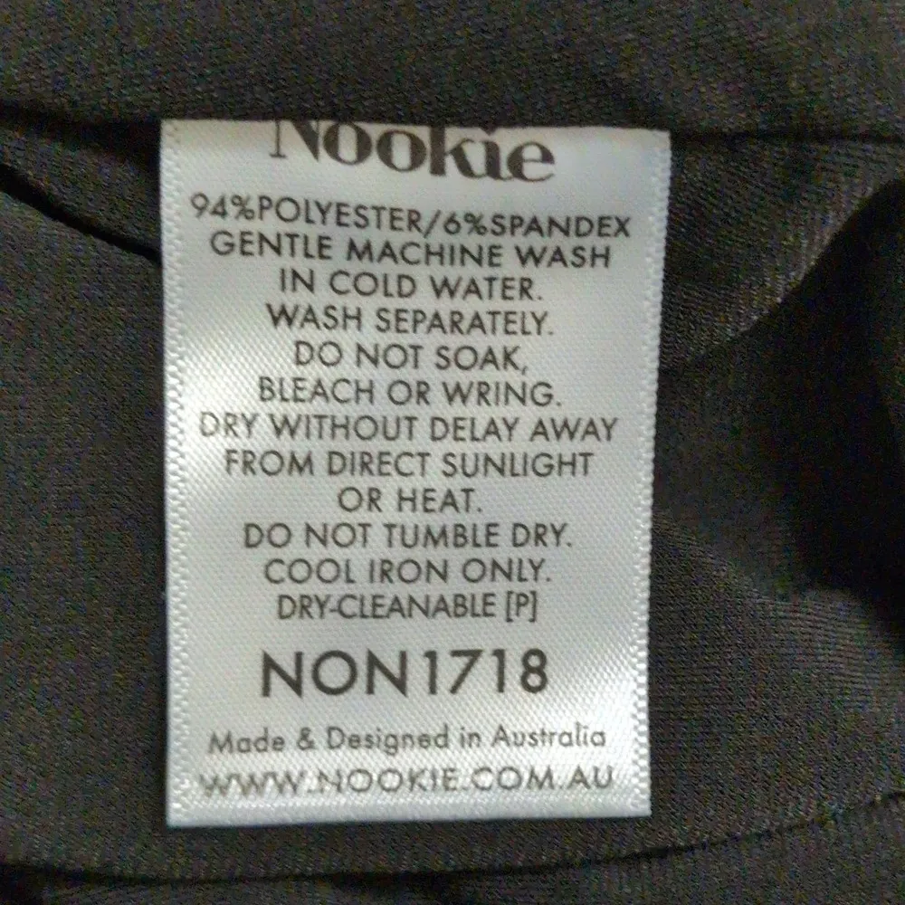 Nookie Aphrodite One Shoulder Dress Midi Bodycon Black Long Sleeve XS New - Image 9