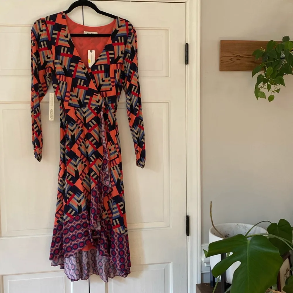 Porridge Clothing By Anthropologie Women's Amity Wrap Dress Size Small New‎ NWT - Image 4