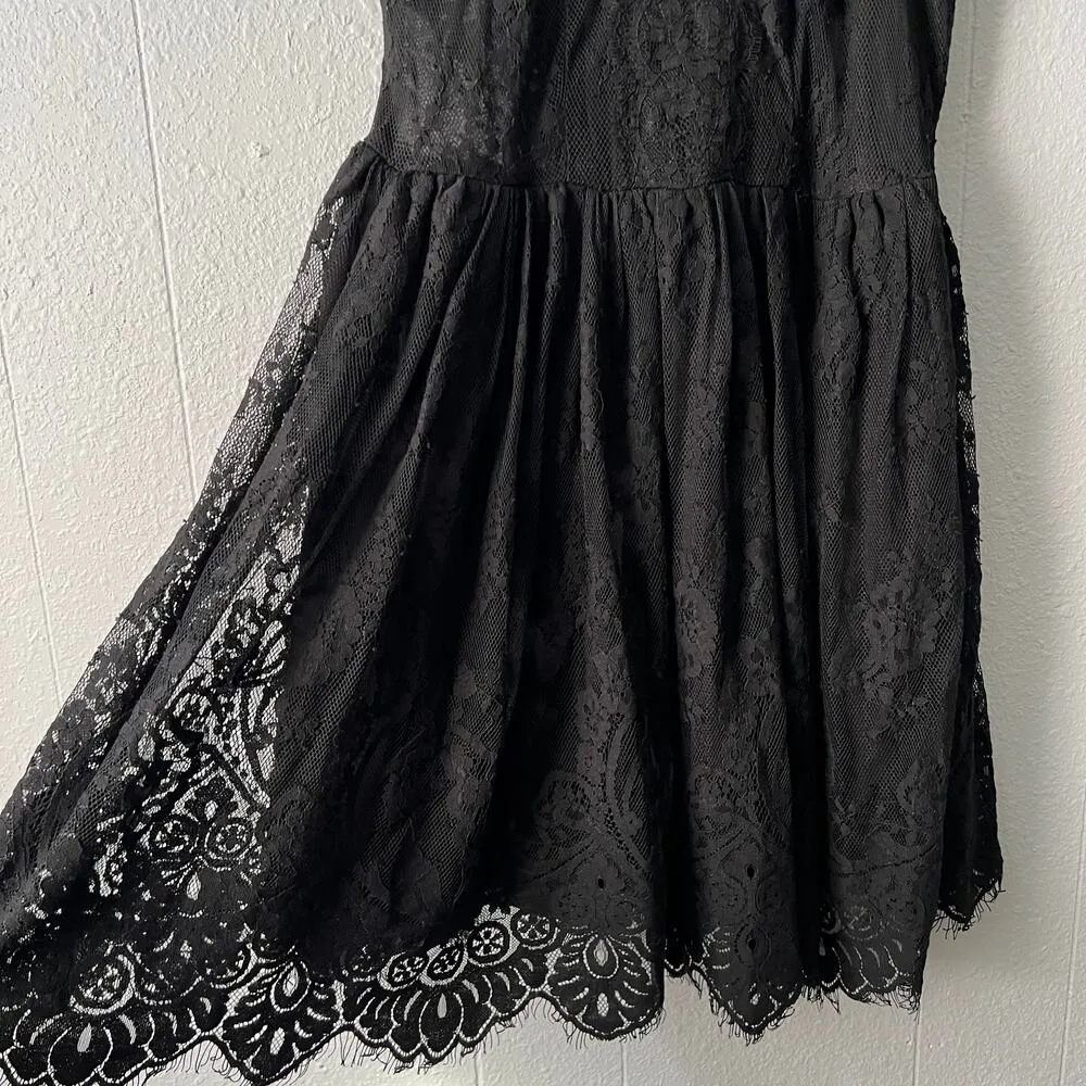 Free People Womens Mini Dress 2 Lace Witchy Fairygoth Whimsigoth Party Cocktail - Image 7