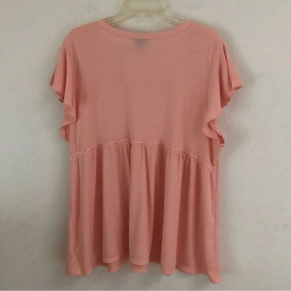 Torrid pinky peach baby doll top 3X - Image 2