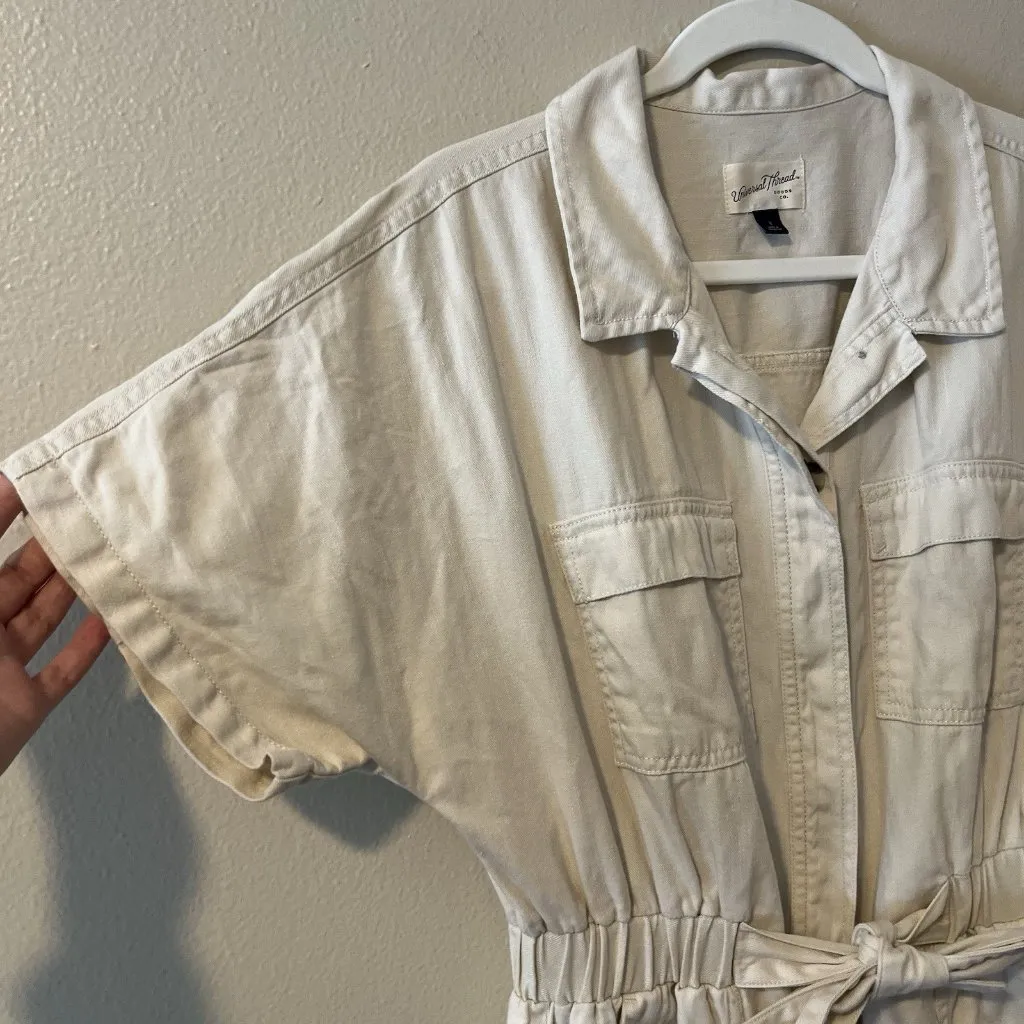Universal Thread Target Cream White Jumpsuit Utility Minimalist 8 - Image 4