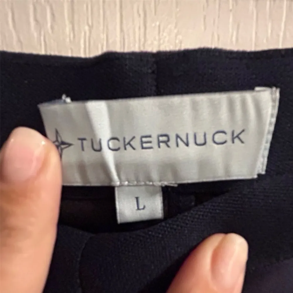 Tuckernuck Women's Wide-Leg Pants Blue Velvet Size L Casual Comfort - Image 7