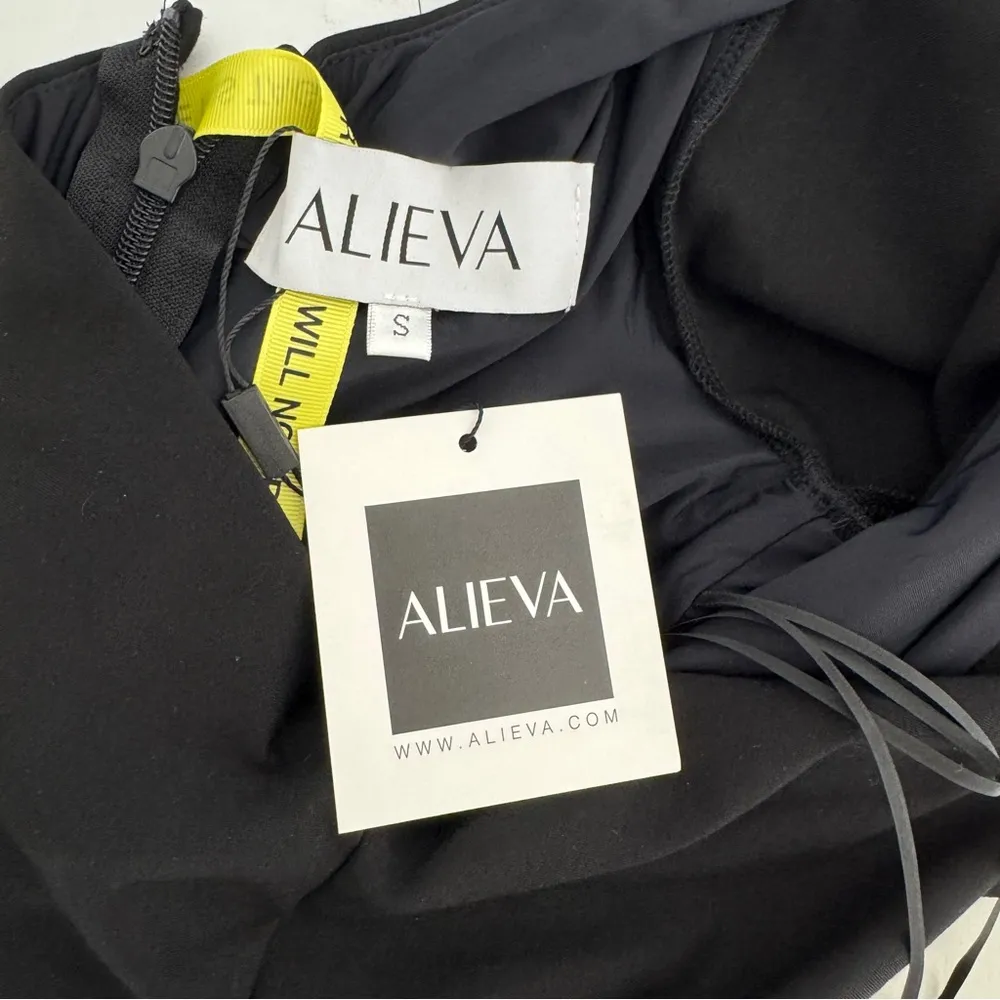 Alieva Black Bodycon Dolly Ruched One Shoulder Dress - Image 9