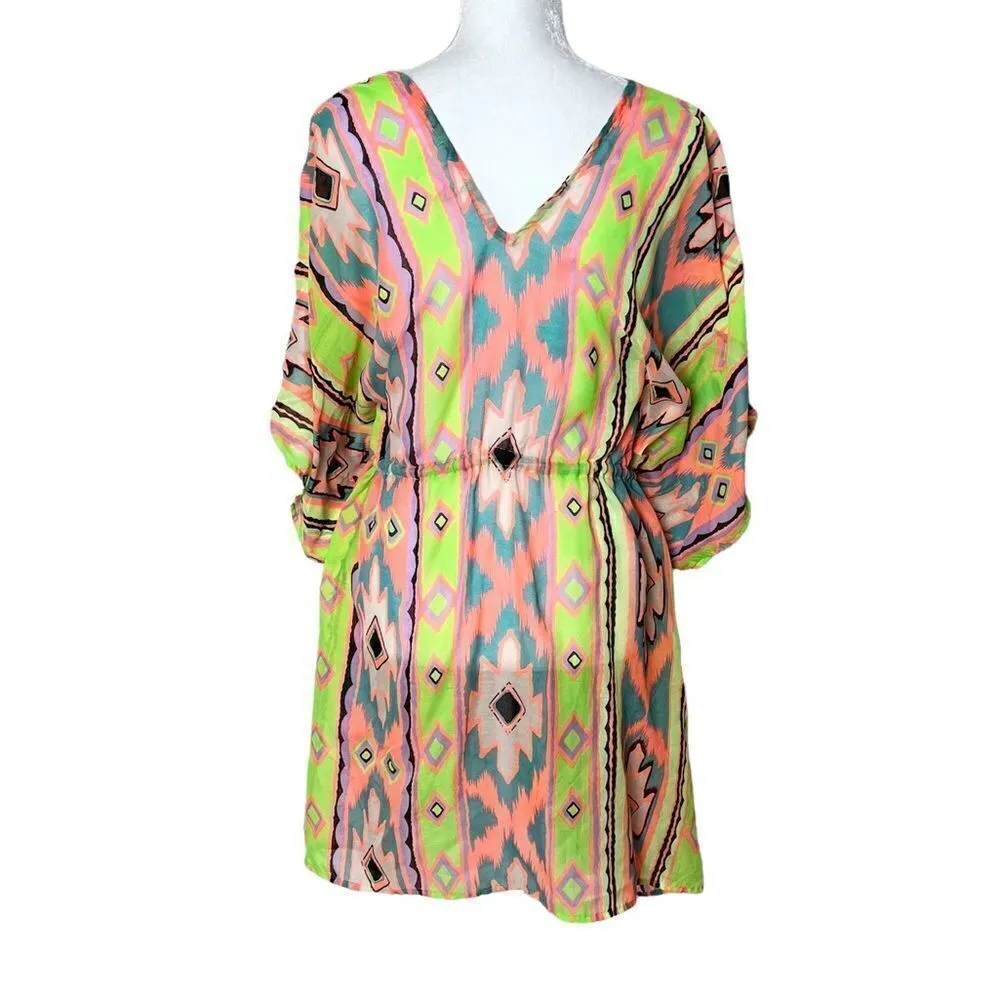 Kitara Beach Coverup OS Green Size undefined - Image 2