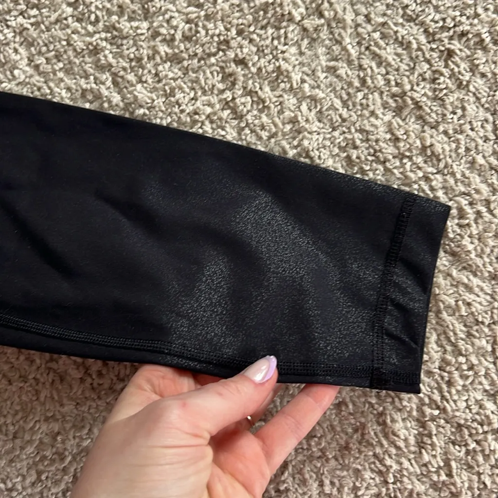 LULULEMON WUNDER UNDER BLK SHINE Black High - Image 3