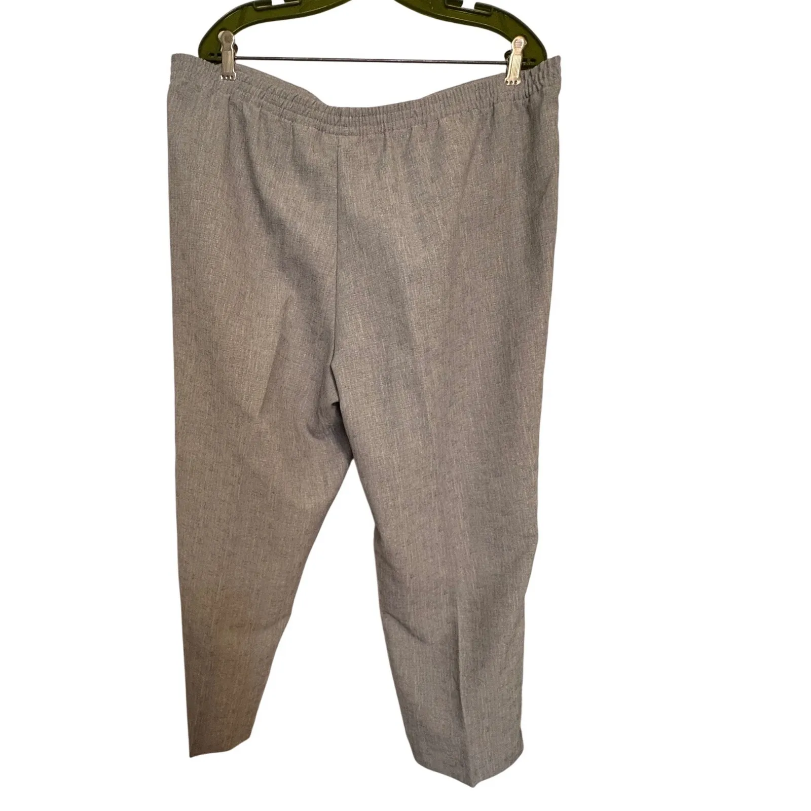 Alfred Dunner Women's Gray Pull On Pants Trousers Size 16 - Image 2