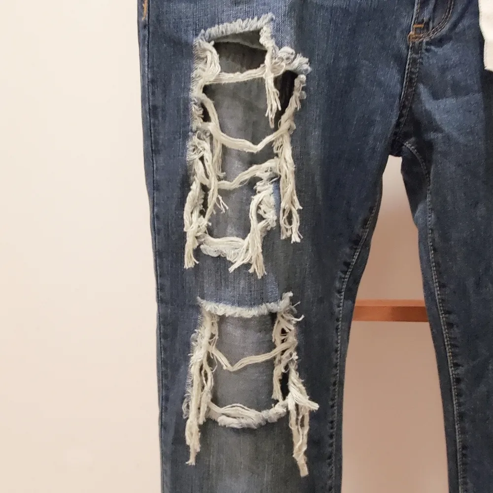 Special A Jeans Distressed Boyfriend Cuffed Denim - Image 7