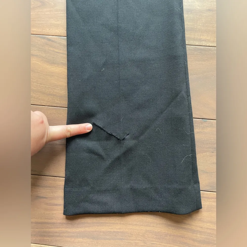 Incotex A Slowear Brand Wool Trousers Size 42 Black - Image 5