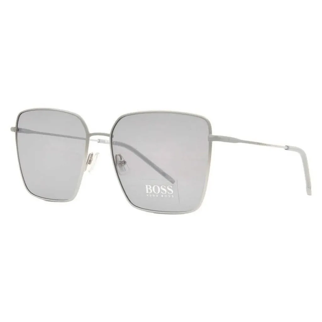 New Authentic Hugo Boss Grey Square Ladies Sunglasses BOSS 1333/S 02M0/IR 59 BOS - Image 2