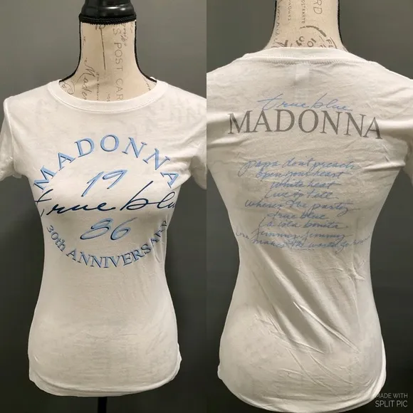 NWOT MADONNA TRUE BLUE TEE BY NEXT LEVEL - Image 2
