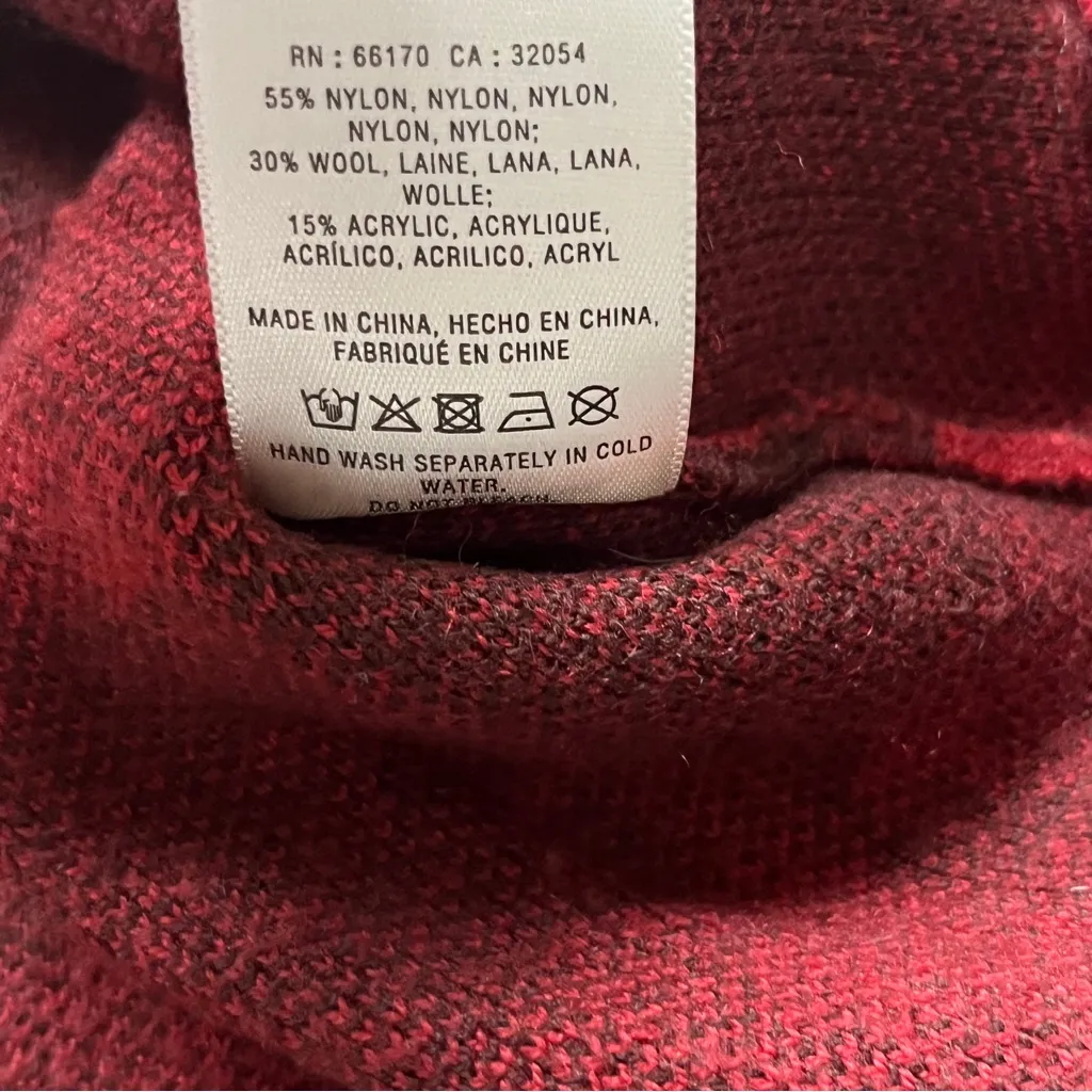 Field Flower Red and Black Knit Sweater - Image 9