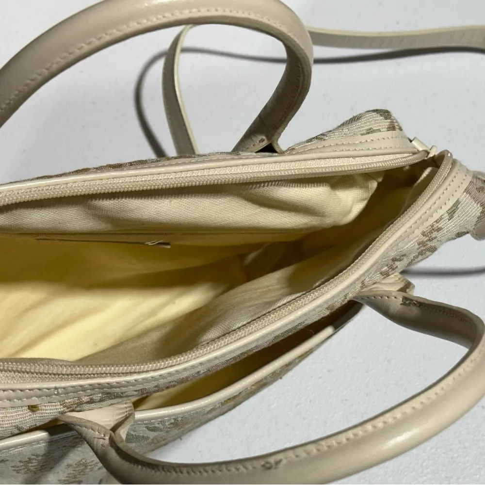 Etienne Aigner Genuine Leather Trim Multicolor Crossbody Bag Handbag Purse - Image 15