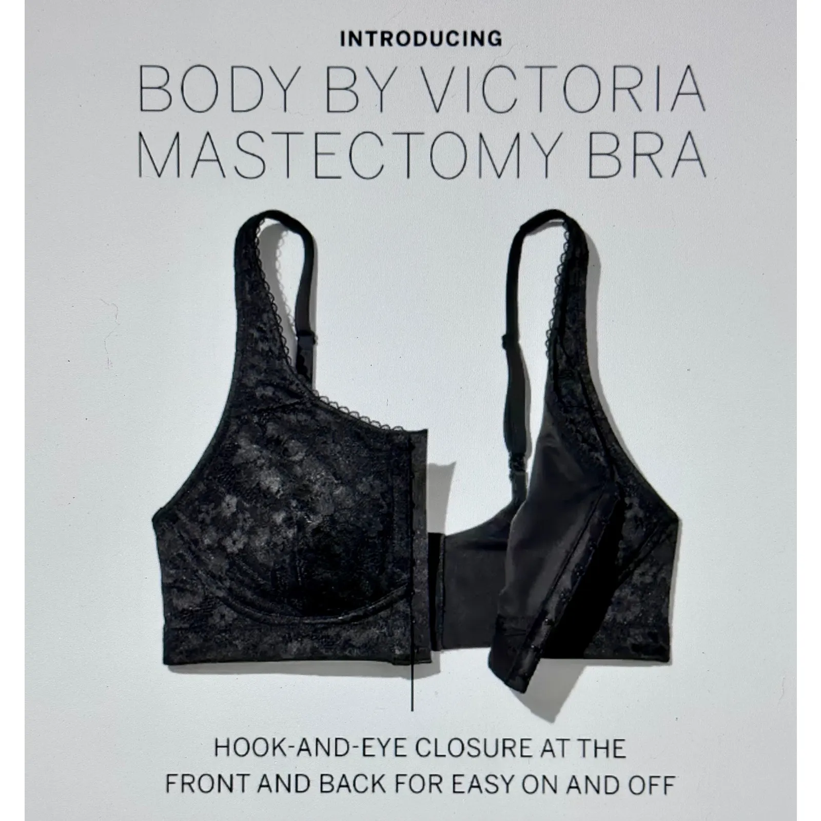 Body by Victoria Lace Mastectomy Bra Purest Pink Lace Overlay XL - Image 15