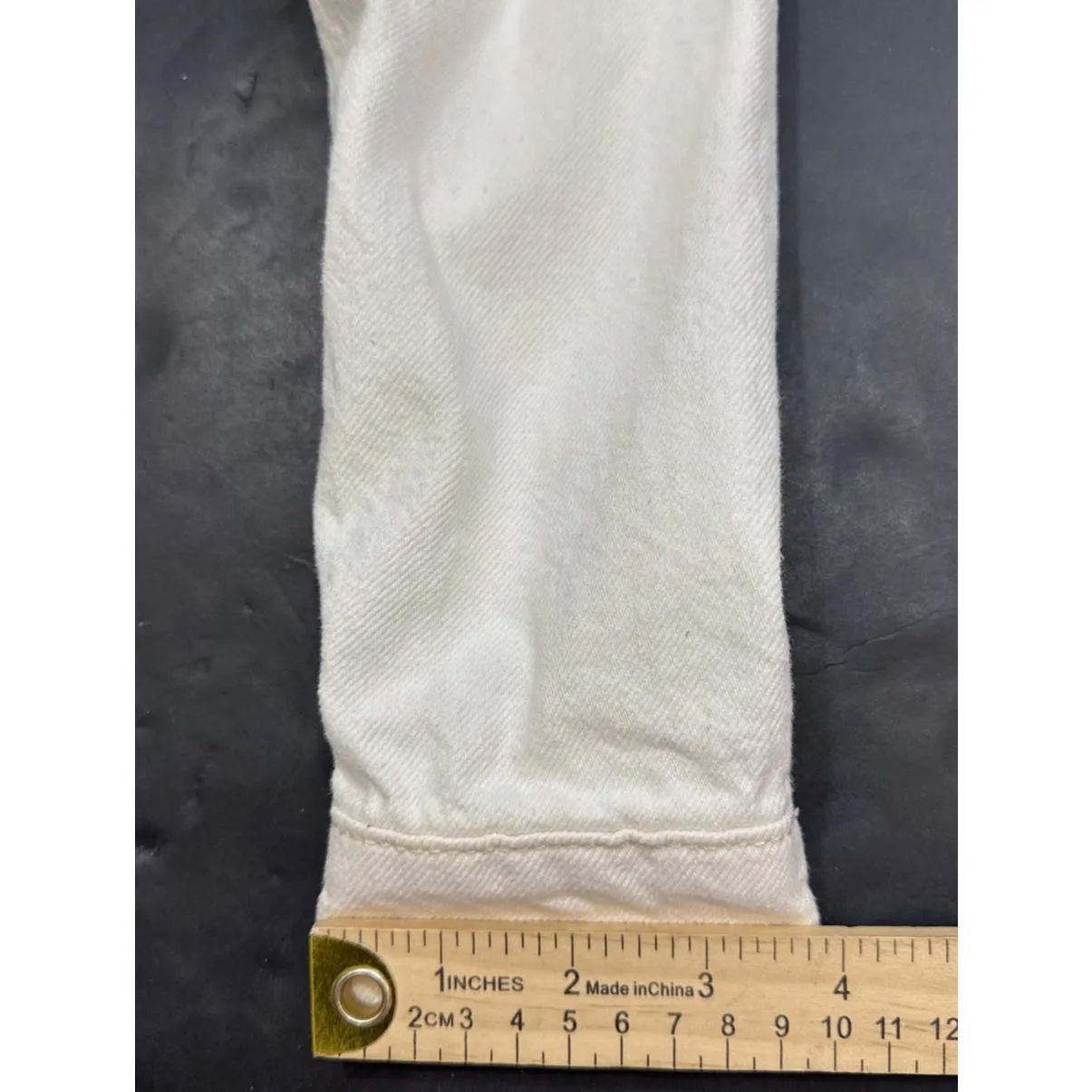 Rails White Denim Jacket Button Front Jean Pockets Lightweight Casual Boho XS - Image 15