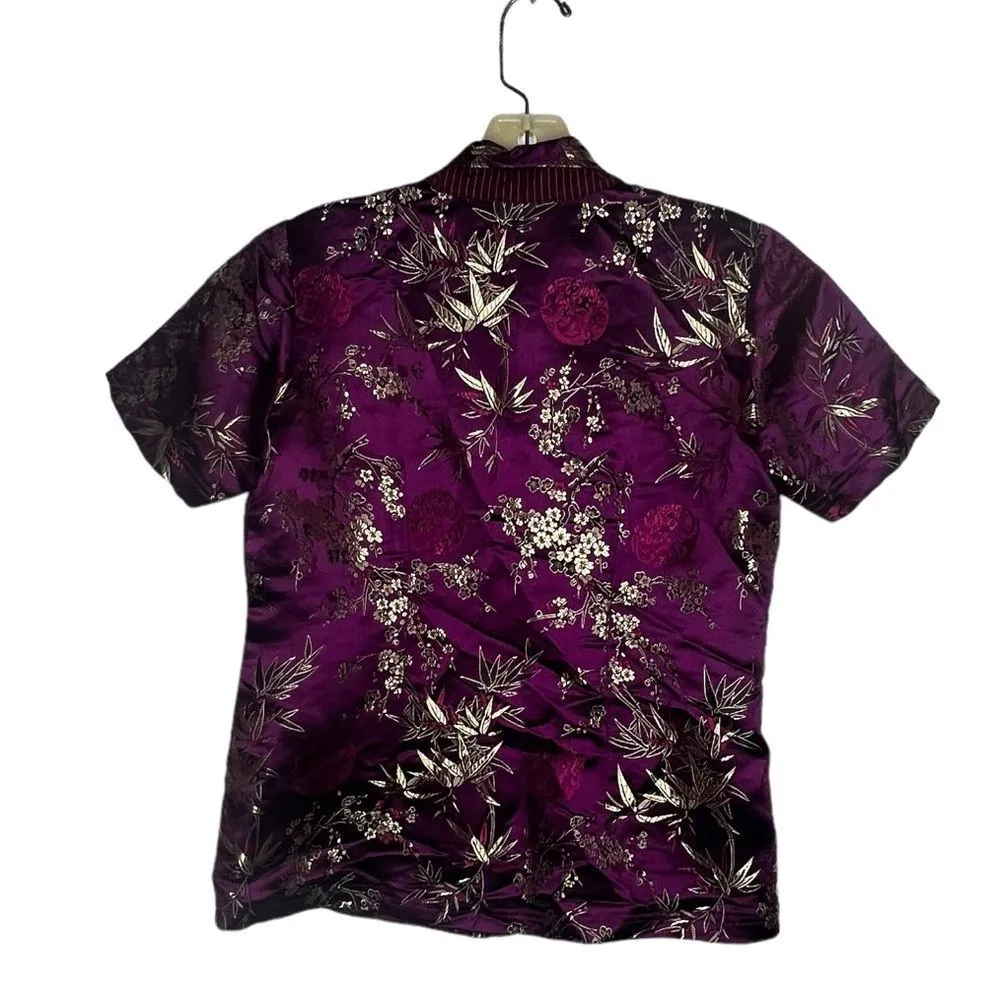 Vintage Asian Influence‎ Pajama Set Purple - Image 3