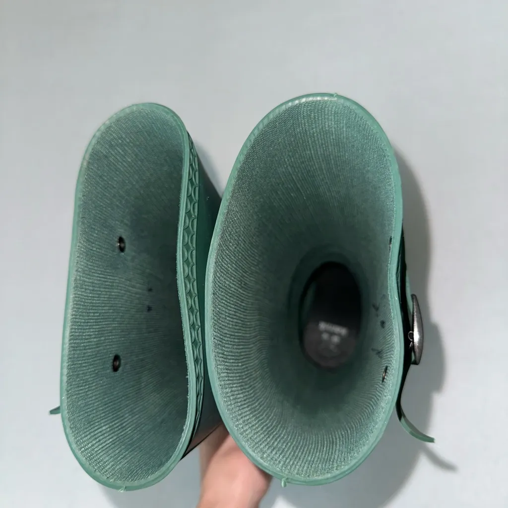 Kamik Hunter Green Matte Tall Jennifer Rubber Waterproof Rain Boot - Image 4