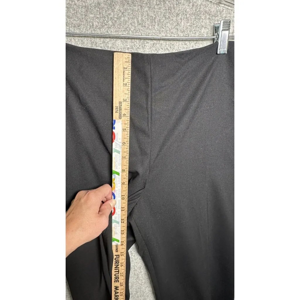 Talbots Size 10 Dress Pants Womens Hollywood Black Flat Front Straight Classic - Image 14