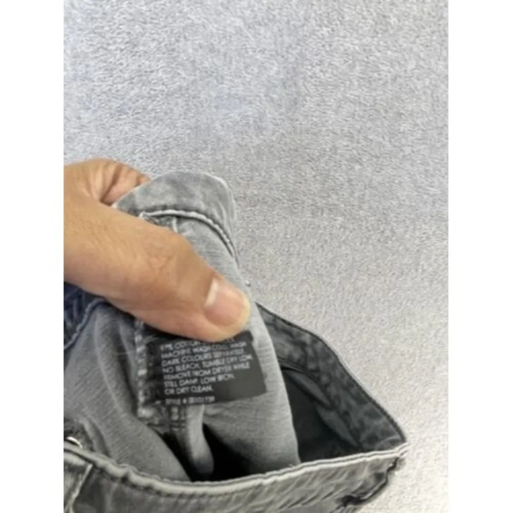 Club Monaco Women's Gray Denim Jeans Size 10 Cotton Blend Slim - Image 3