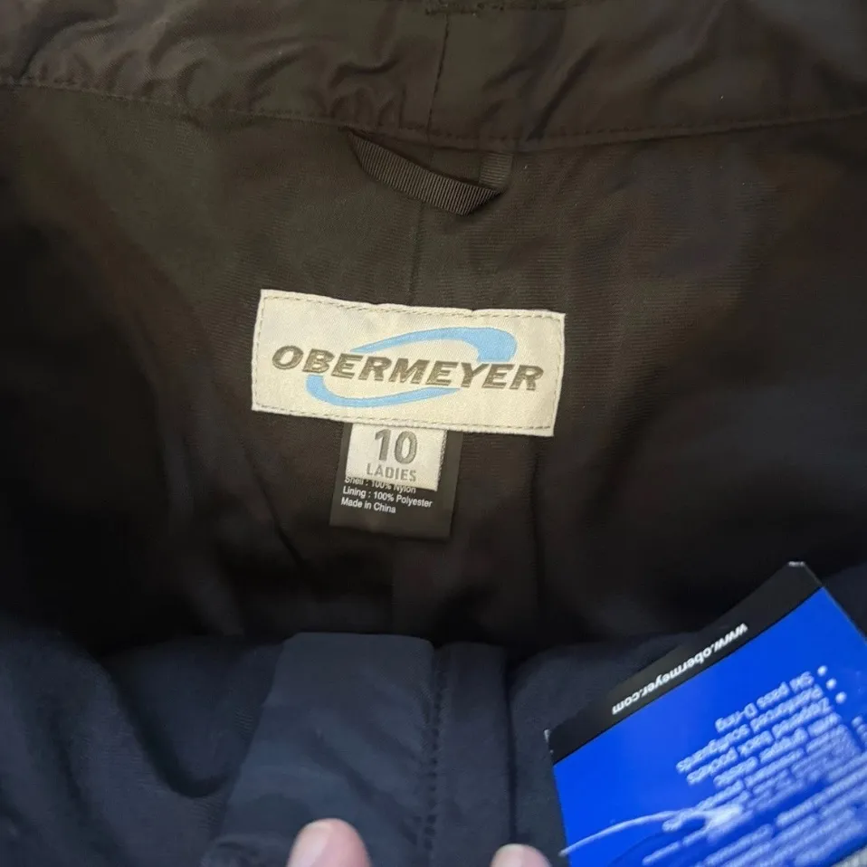 Obermeyer Telluride Women’s Snowpants Ski Pants Size 10 Black Waterproof NWT - Image 11