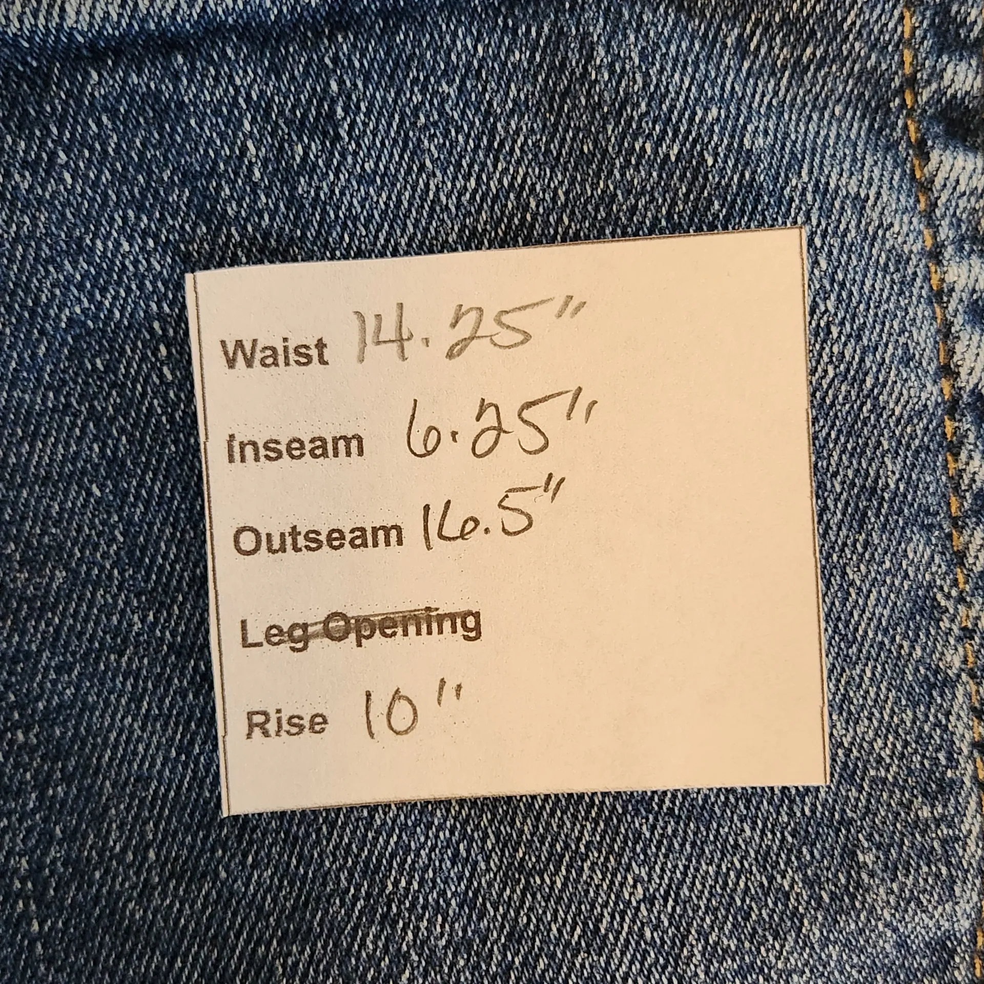 Old Navy Cuffed Jean Shorts Size 8 OG Straight High-Rise Denim Shorts - Image 2