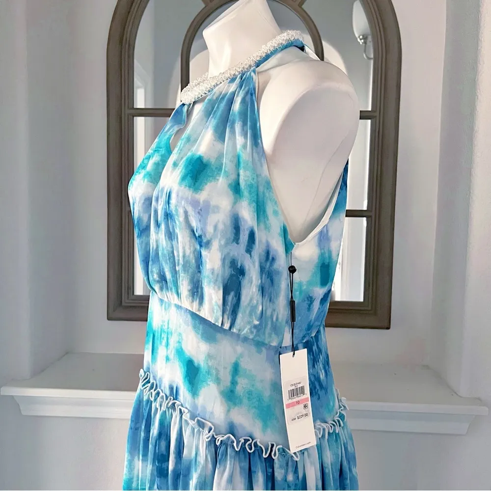 NWT Calvin Klein Embellished Maxi Evening Dress, Size 10 New w/Tag Retail $299 - Image 7