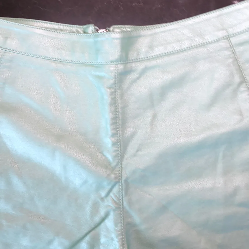 Forever 21  mint‎ green high waisted pleather shorts - Image 2