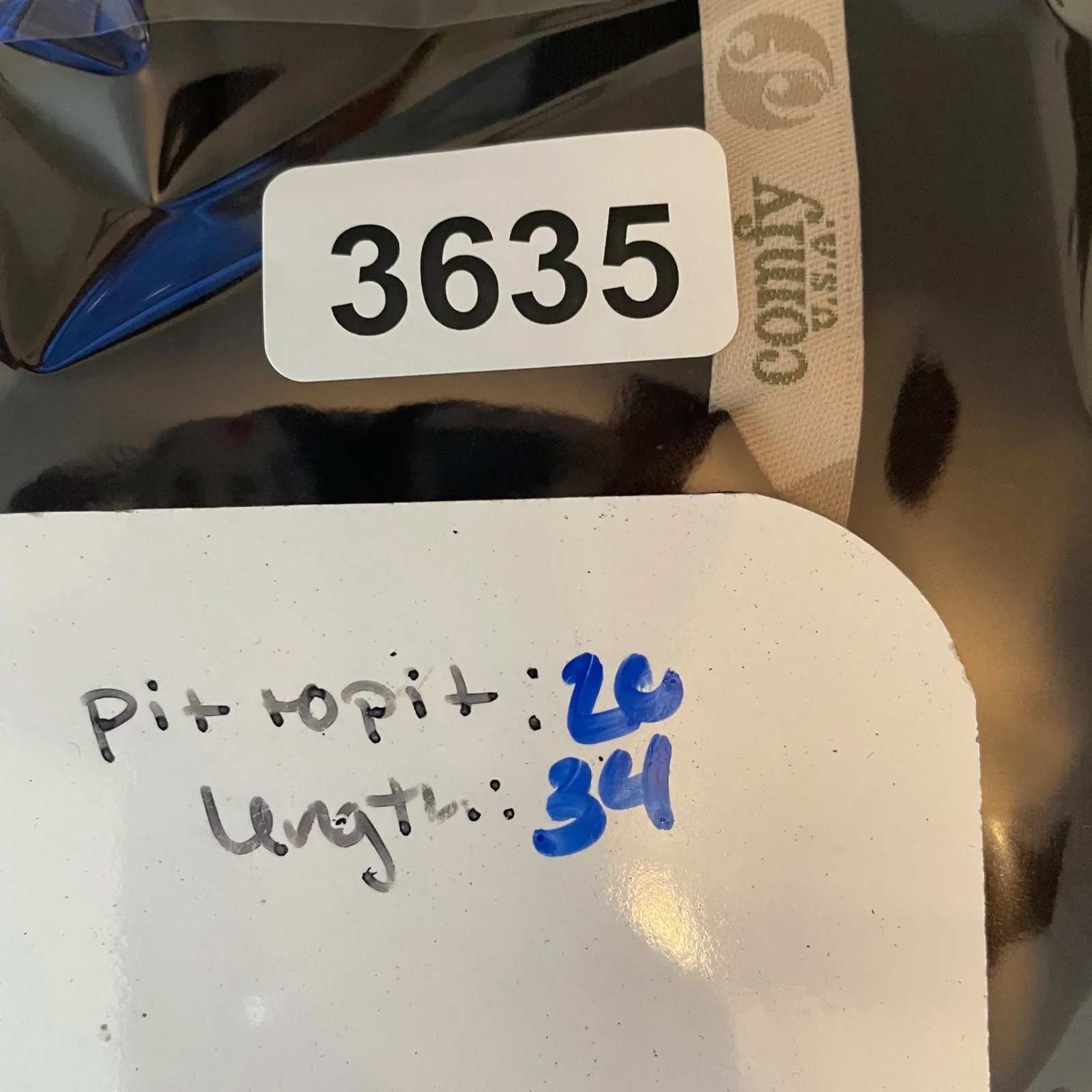 Comfy USA Black 3/4 Sleeve Swing Dress Tunic Top Made in USA Size L Stretch Size L - Image 7