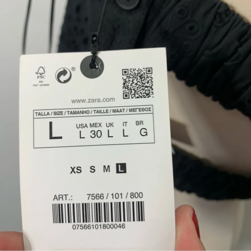 Zara crop top with cutwork embroidery - Image 6