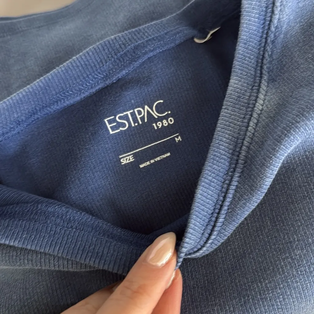 Pacsun EST.PAC Ribbed Short Sleeve Crew Neck Stretchy T-shirt Size Medium - Image 5