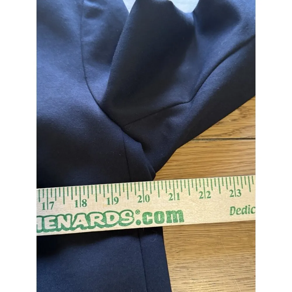 Spanx Perfect Collarless Blazer Black Ponte Knit Jacket Oversized Women’s Size M - Image 4