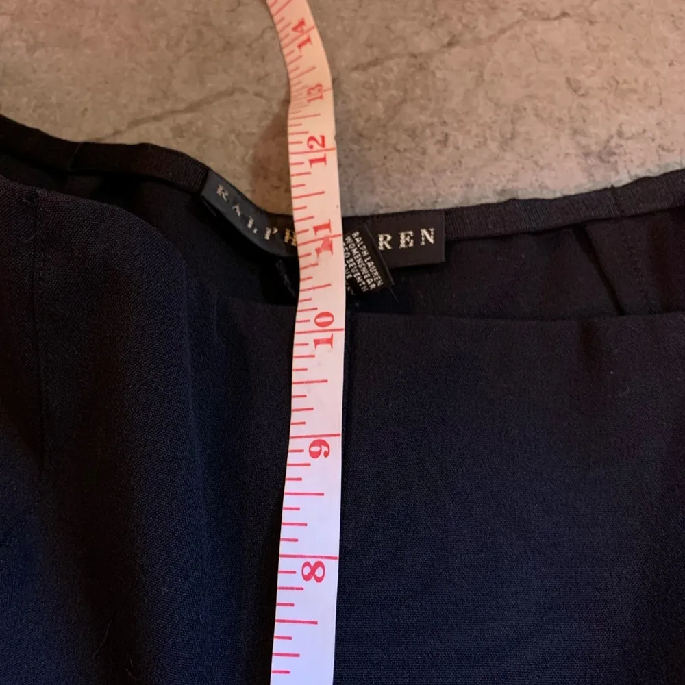 RALPH LAUREN BLACK LABEL WOMENS SILK Wool Blend Dress PANTS -SIZE 6 Inseam 25 - Image 7