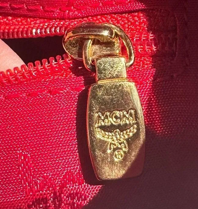 MCM RED SMALL TOTE BAG - Image 11