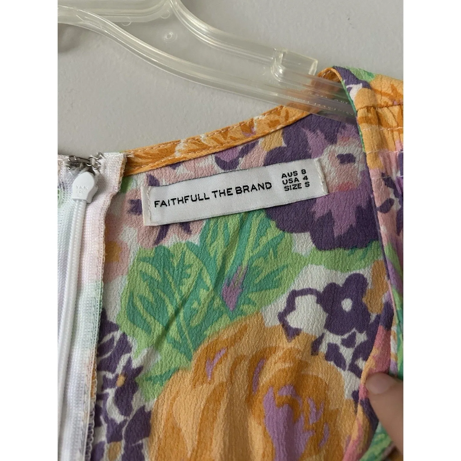 Faithfull The Brand Marie Louise Midi Dress Size USA Small/4 Sold Out Floral - Image 11