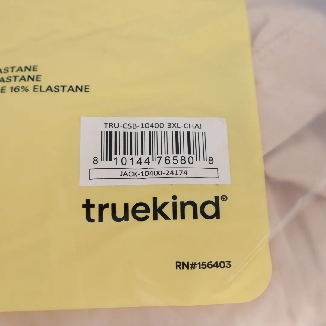 Truekind Convertible Strapless Bandeau Bra Womens 3XL Chai Stretch Wireless Tan Size undefined - Image 3