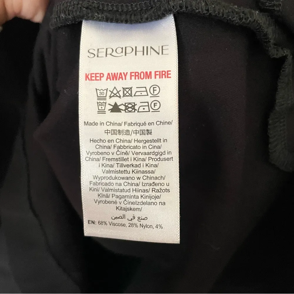 BOGO Seraphine Ponte Knit Tunic Top in Size US 2 Maternity Black - Image 6