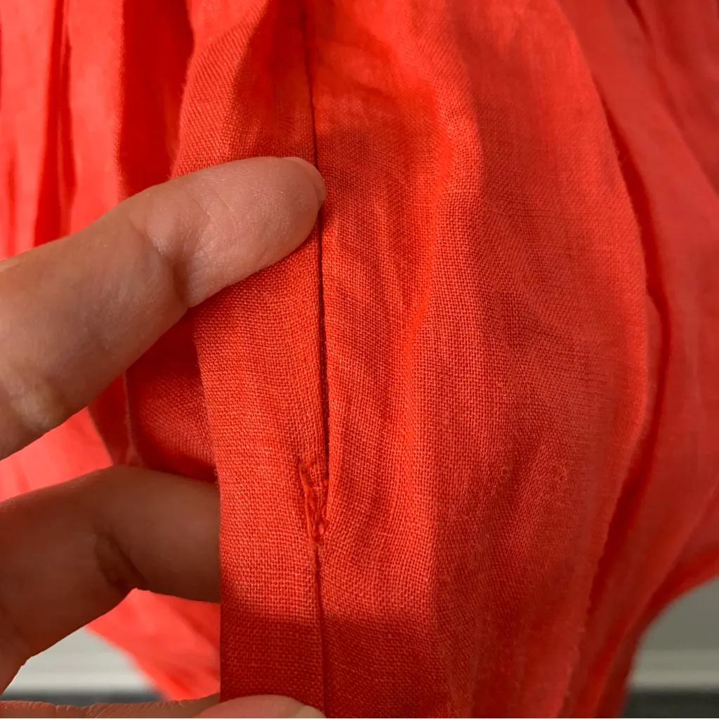 Sea New York XL NEW Frida Red Solid Strapless Dress Off Shoulder Vacation - Image 8