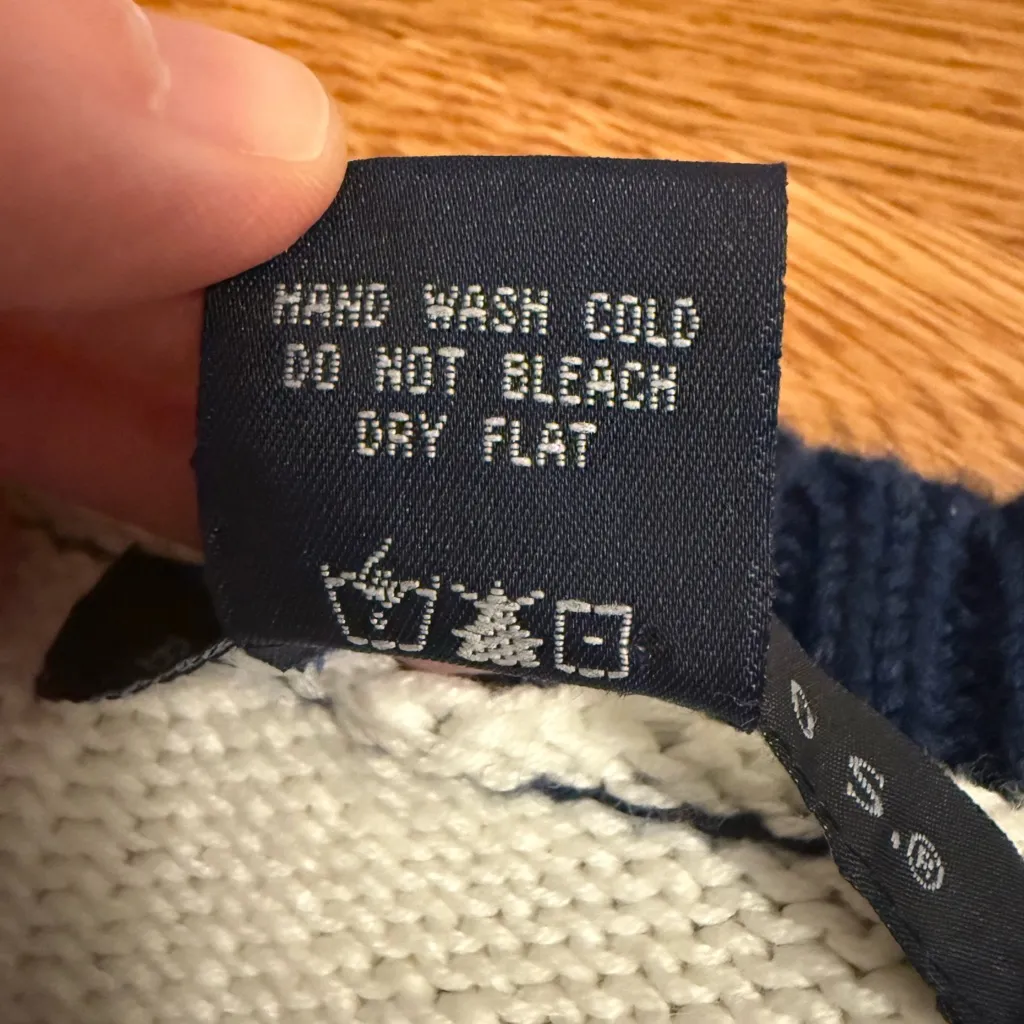 Vtg NCAA UNC University North Carolina Ugly Cardigan Sweater Chapel Hill Size M Blue Size M - Image 6